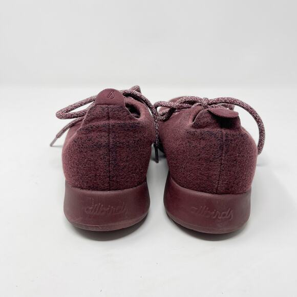 Allbirds Womens Size 8 Purple Wool Runners Limited Edition Tuke Jam Maroon - Picture 8 of 11